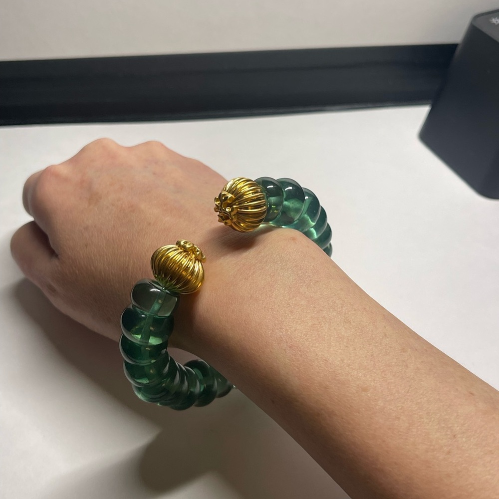 Tory Burch Green and Gold Women's Bracelet